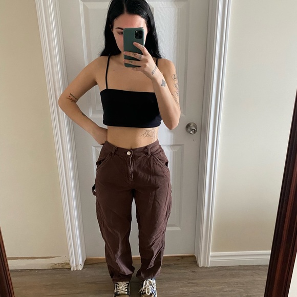 Brown cargo pants - Picture 1 of 3